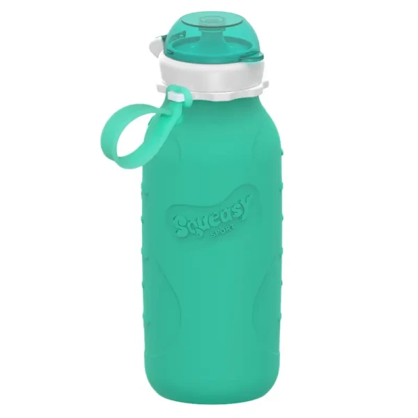 Squeasy Gear silikónová fľaša 480ml aqua