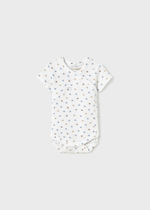 Mayoral Dojčenské body s krátkym rukávom Layette Boy Riviera 4-6M