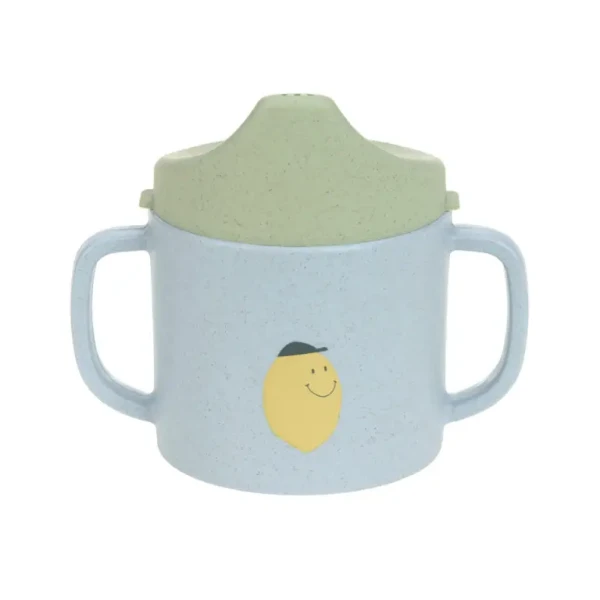 LÄSSIG Sippy Cup PP/Cellulose Happy Fruits lemon