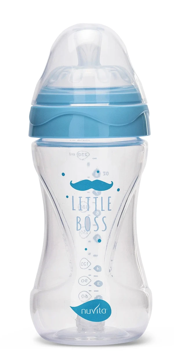NUVITA Fľaštička 250ml, Transparent blue