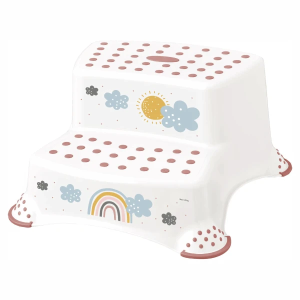 KEEEPER Dvojstupínek k WC/umyvadlu "Rainbow", Bílá