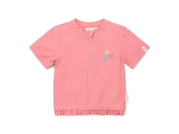 Little Dutch Plavecké tričko krátký rukáv Sunny Flowers Rouge vel. 86/92