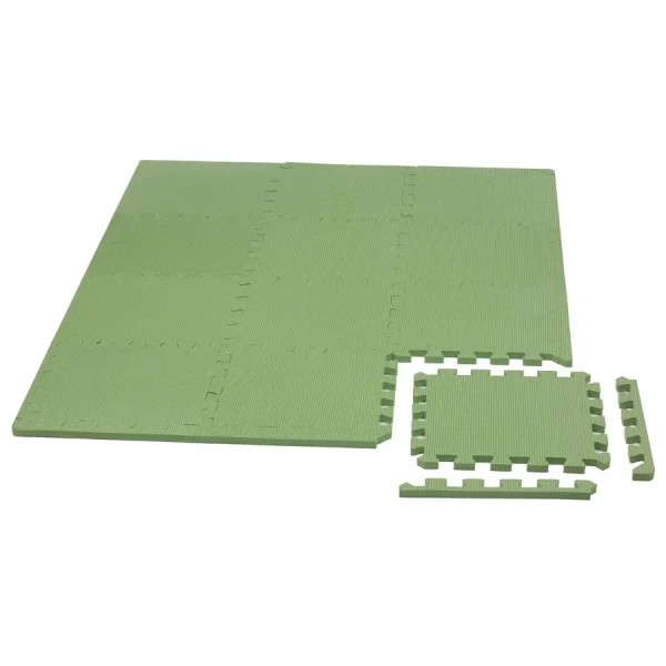 Rialto Baby Hracia podložka puzzle s okrajom Green 92x92 cm