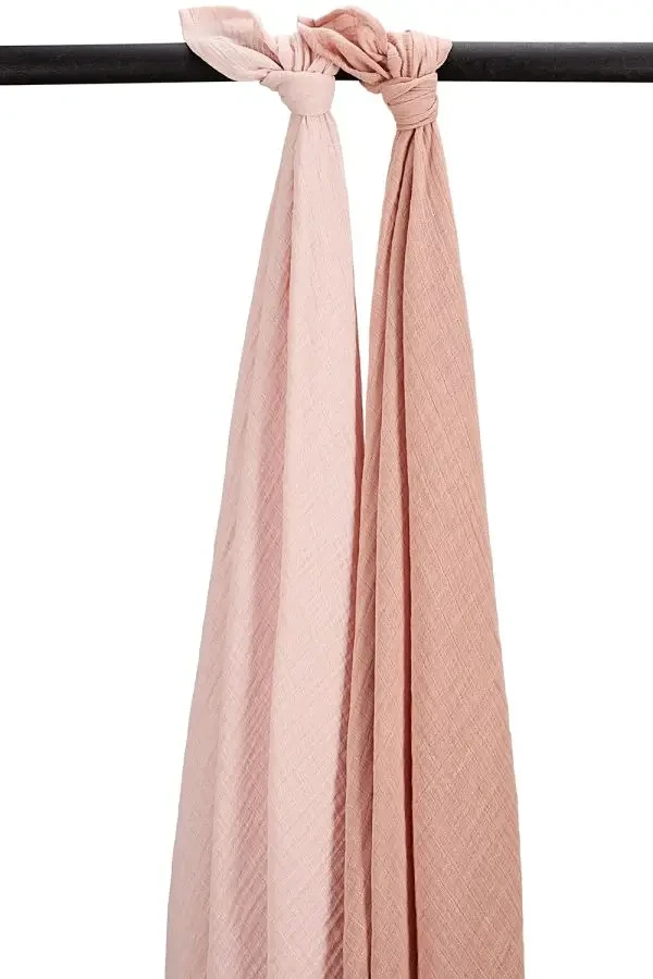 Mušelínové pleny 2-balení Soft rose/rose