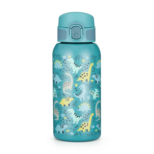 PETITE&MARS Fľaša nerezová termo s náustkom 500 ml Dino Park 36m+
