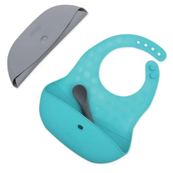 BBLUV Sada 2ks bryndáků se lžičkou Pöket Grey/Aqua
