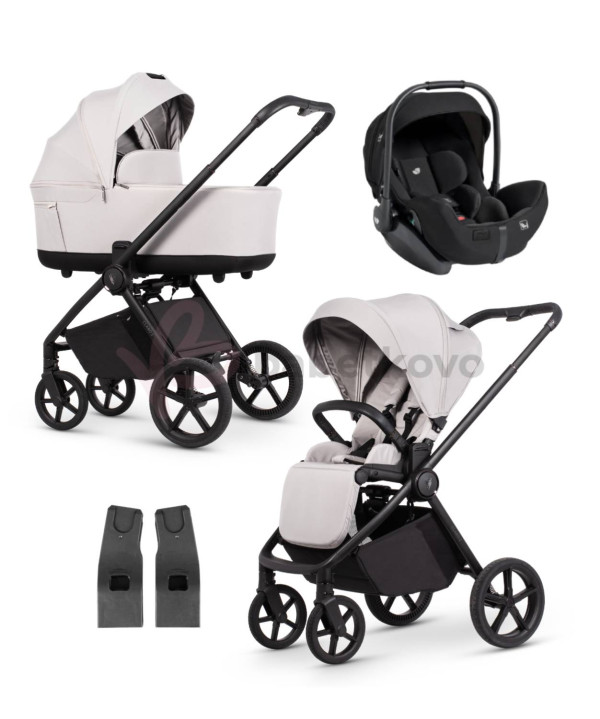 VENICCI CLARO 2 kombinovaný kočík Vanilla + Autosedačka Joie i-Level Pro