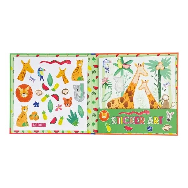 Floss&rock Knižka s nálepkami Džungľa