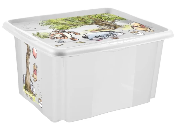 KEEEPER Úložný box s vekem velký "Winnie", Transparentní