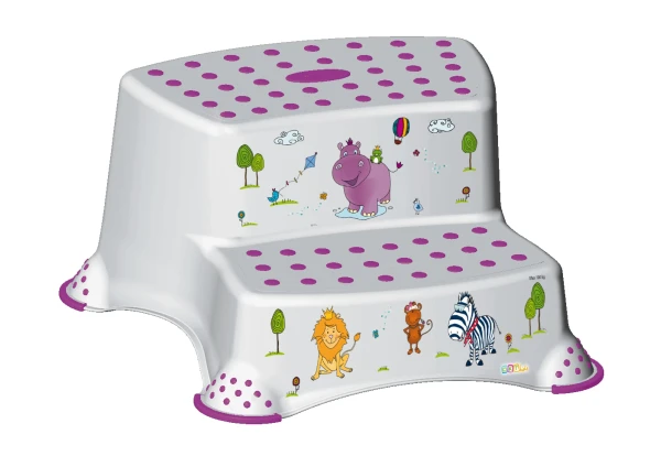 KEEEPER Dvojstupienok k WC / umývadlu "Hippo", Bílá