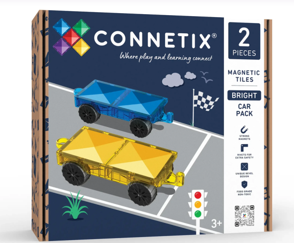 Connetix Magnetická stavebnica - Bright Car Pack 2 ks