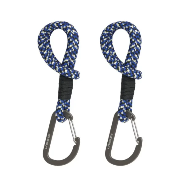LÄSSIG Casual Stroller Hooks Cord 2024 black/blue/vanilla