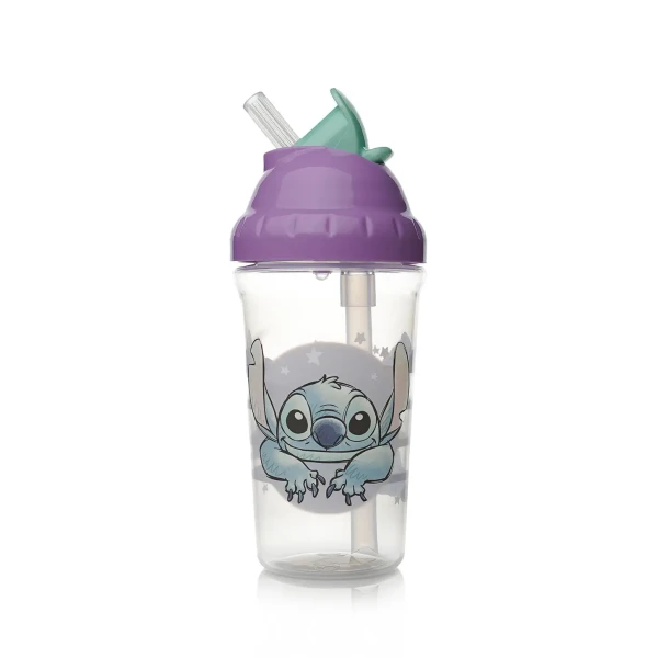 THERMOBABY Hrnček netečúci so slamkou 295 ml, LILO & STITCH