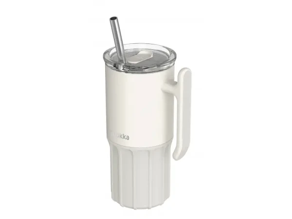 Quokka Nerezový termohrnček so slamkou Umi Ivory 720 ml