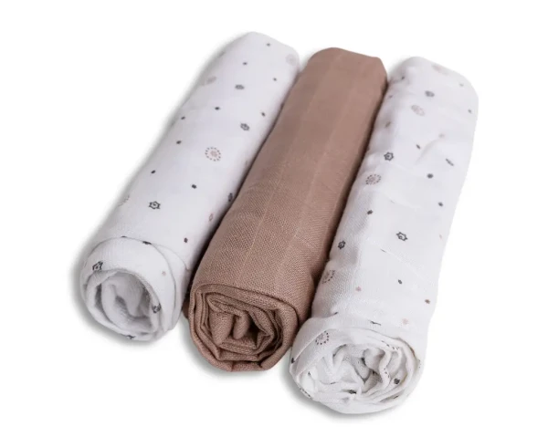 BABYMATEX Plienky bambusové 70x70cm 3ks, Hviezdičky