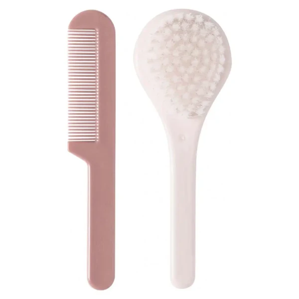 Dětský hřeben a kartáč LUMA - Nylon Blossom Pink
