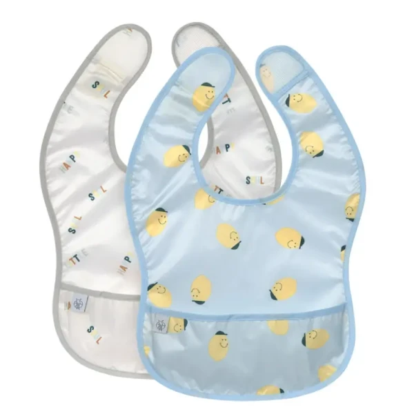 LÄSSIG Lightweight Bib Happy Fruits lemon