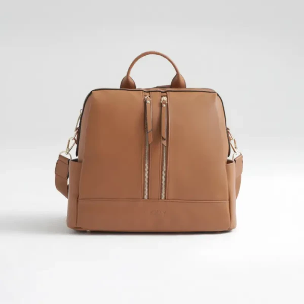 JOISSY Mini batoh a taška na kočiarik 2v1 Camel