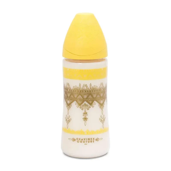 SUAVINEX | LÁHEV PREMIUM COUTURE 360 ml SILIKON - ŽLUTÁ