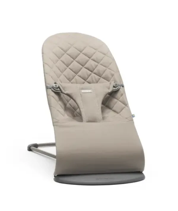 Lehátko Babybjorn Bouncer Bliss  Sand Grey Woven tm.šedá konstrukce