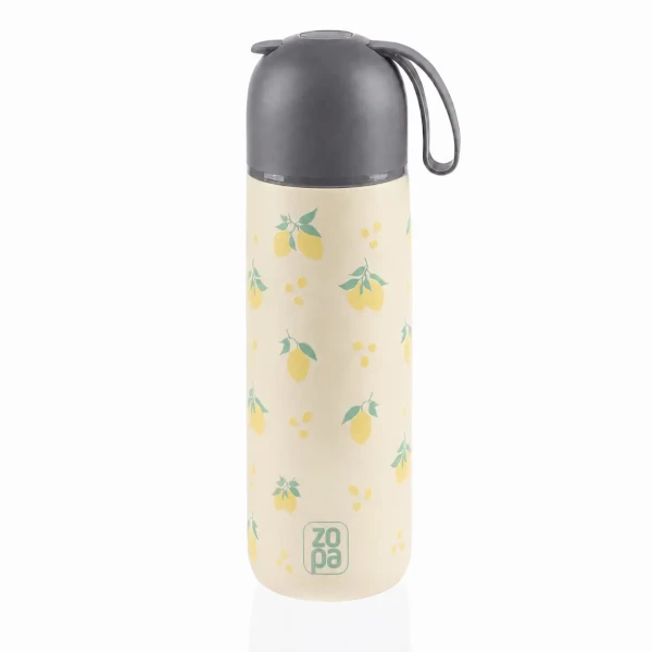 Zopa Termoska na tekutiny so silikónovým držiakom 400 ml, Limoncello