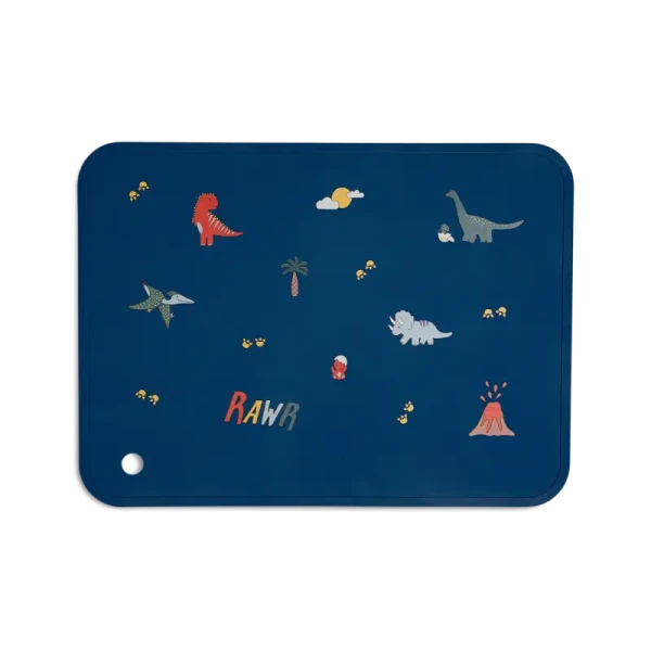 Citron Silikónová podložka, obdĺžnik - Blue Dino