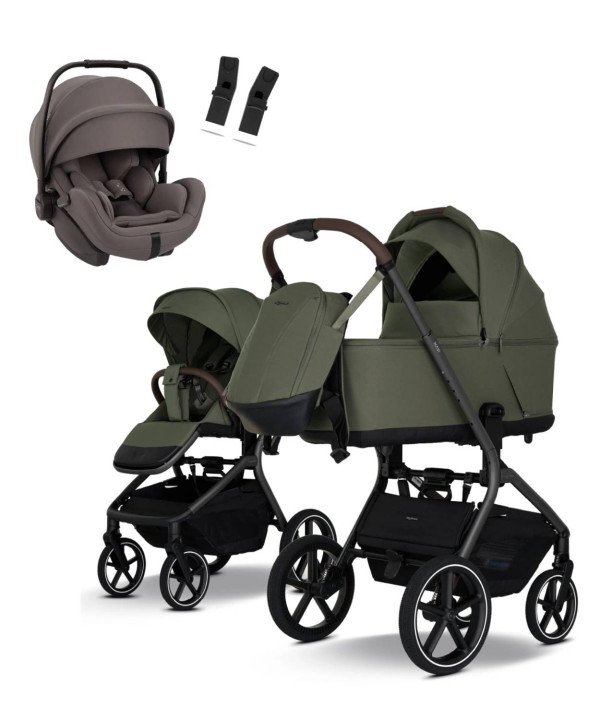 MY JUNIOR MAVI Olive Green + Autosedačka Nuna Arra Flex