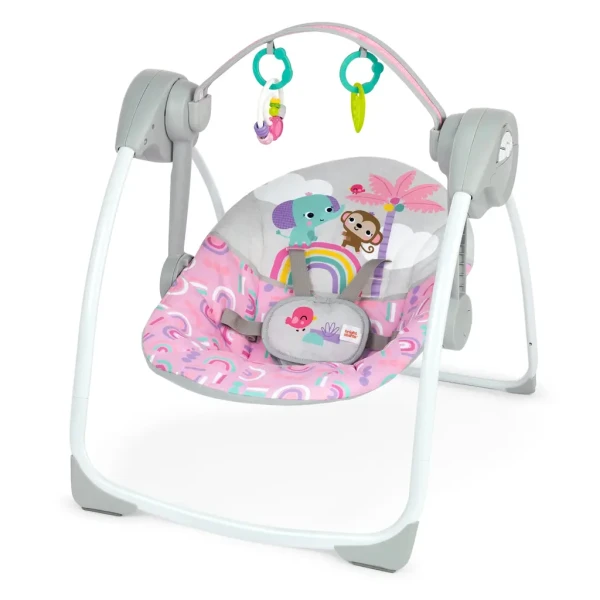 BRIGHT STARTS Houpačka s melodií Pink Paradise™  0m+ do 9kg