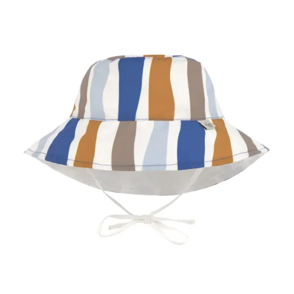 LÄSSIG Sun Protection Bucket Hat 2024 waves blue/nature 19-36 mon.