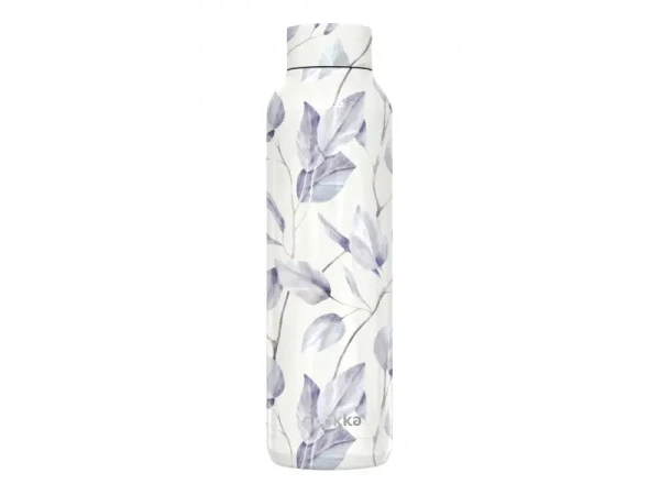 Quokka Nerezová termoláhev Solid Grey Bouquet 630 ml