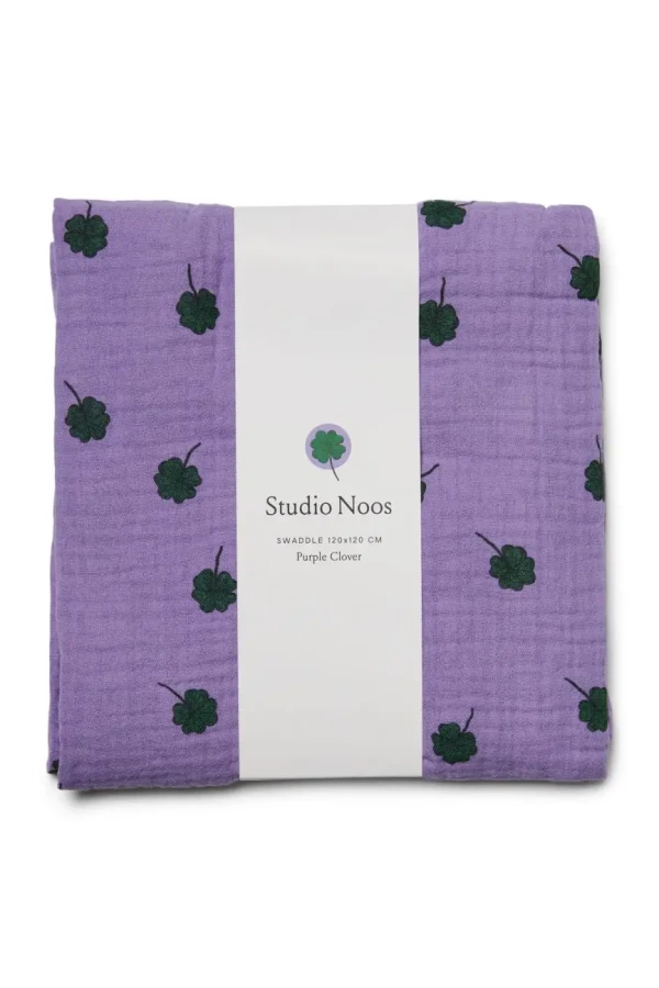 STUDIO NOOS - SWADDLE ZAVINOVAČKA Print Large Purple Clover