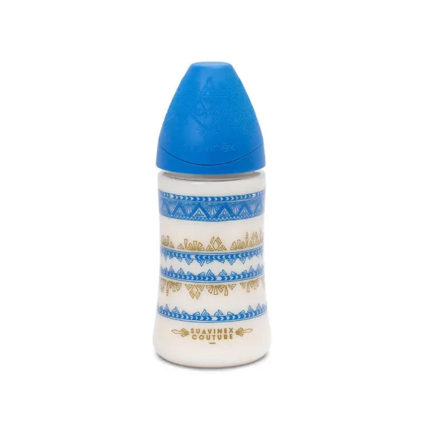 SUAVINEX | LÁHEV PREMIUM COUTURE 2018 270 ml SILIKON - TMAVĚ MODRÁ