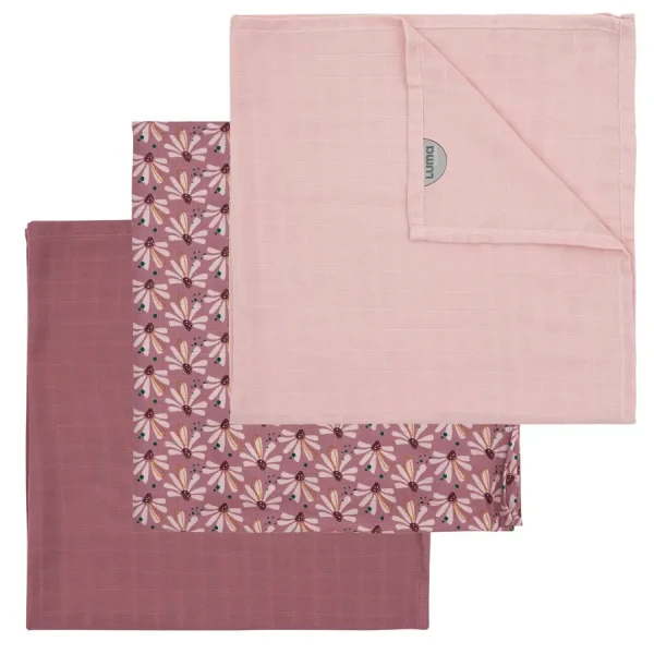 Mušelínová plenka Luma z bambusu 70x70 cm 3ks Flowerfever