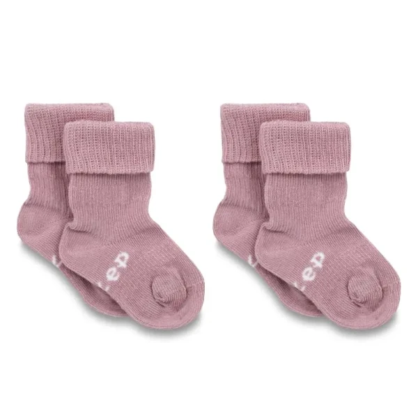 KipKep Detské ponožky Stay-on-Socks 0-6m 2páry Mauve