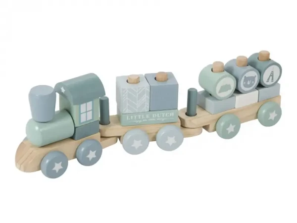 Little Dutch Vláček dřevěný Blue