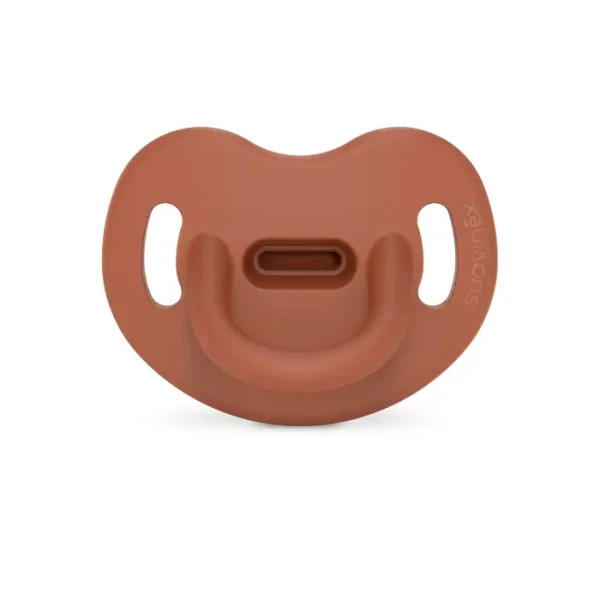 SUAVINEX | ŠIDÍTKO anatomické SILIKON 6-18m SX PRO - COLOUR ESSENCE - cihlové
