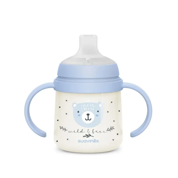 SUAVINEX Prvá fľaša WILD & FREE 150 ml - modrá