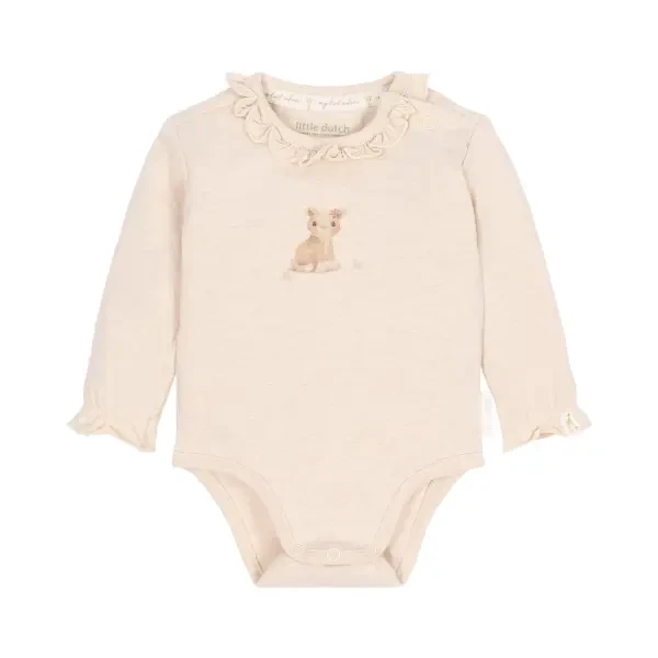 Little Dutch Body dlhý rukáv Safari Friends Vanilla veľ. 62