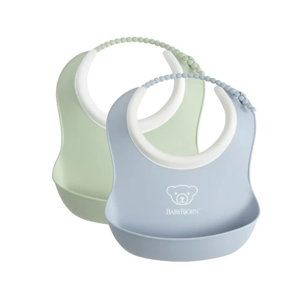 BABYBJORN BabyBjörn bryndáky malé 2 ks pudrově modrý/pudrově zelený