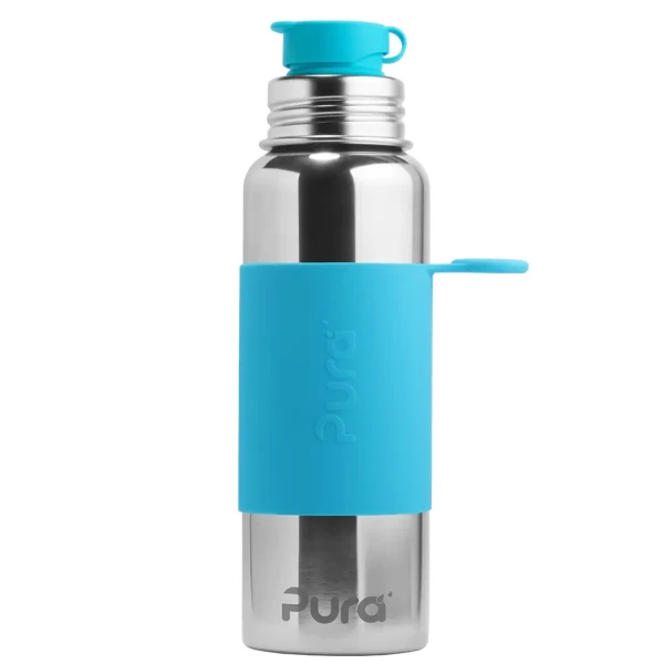 Pura® nerezová fľaša so športovým uzáverom 850ml aqua