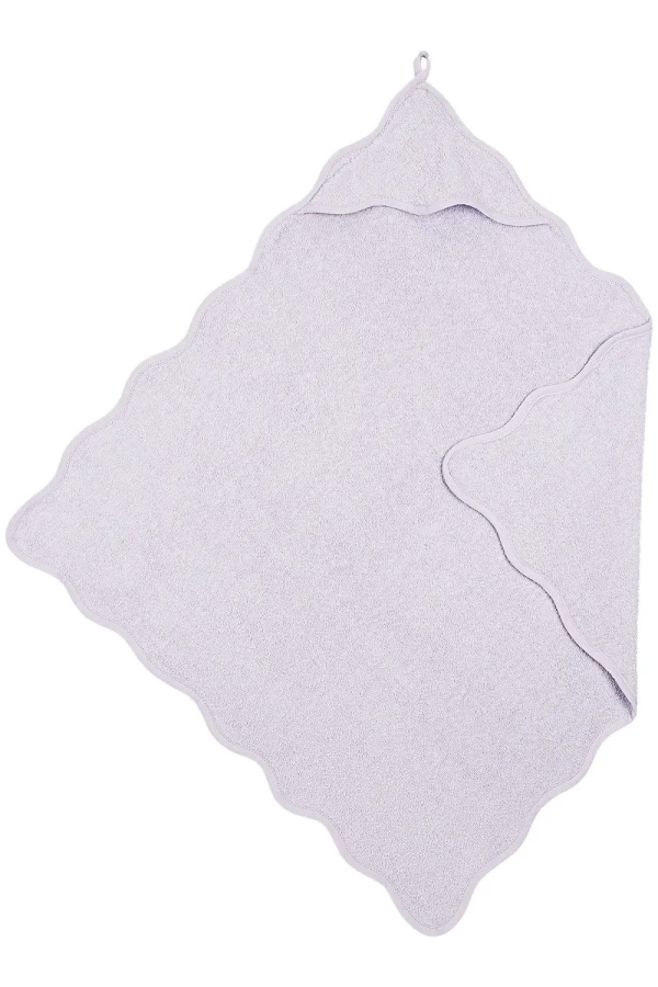 Osuška s kapucí Wavy - Soft lavender