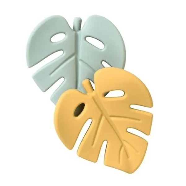 Saro Baby Silikonová kousátka Jungle Mint/Mustard