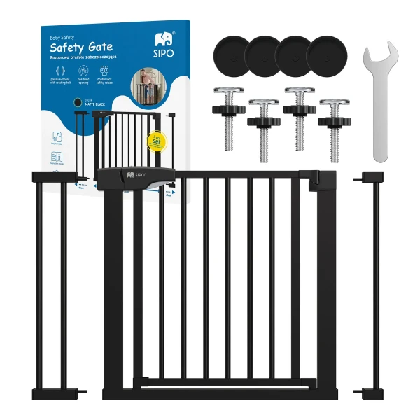 Sipo Zábrana set 75 cm + 2x nástavec 7 / 14 cm Black