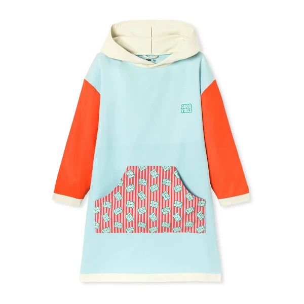KiETLA ICONIK pončo s UV ochranou - Good Vibes 4-8 rokov