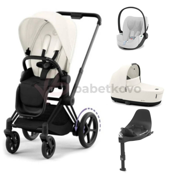 CYBEX E-PRIAM 4-kombinácia MATT BLACK Off White