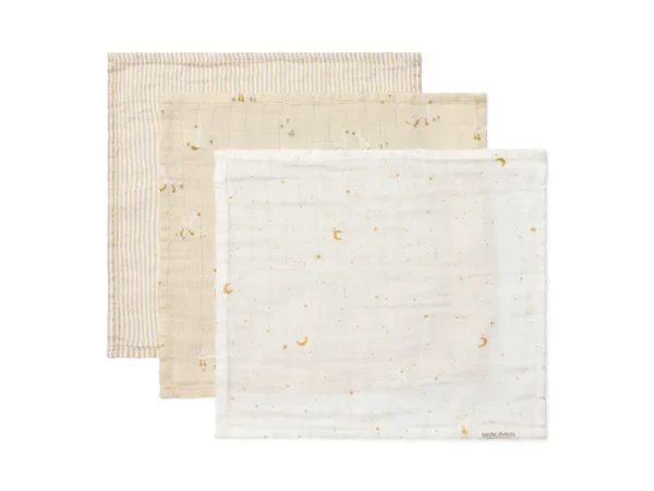 Little Dutch Obrúsky mušelínové 3 ks Hus Newborn Naturals