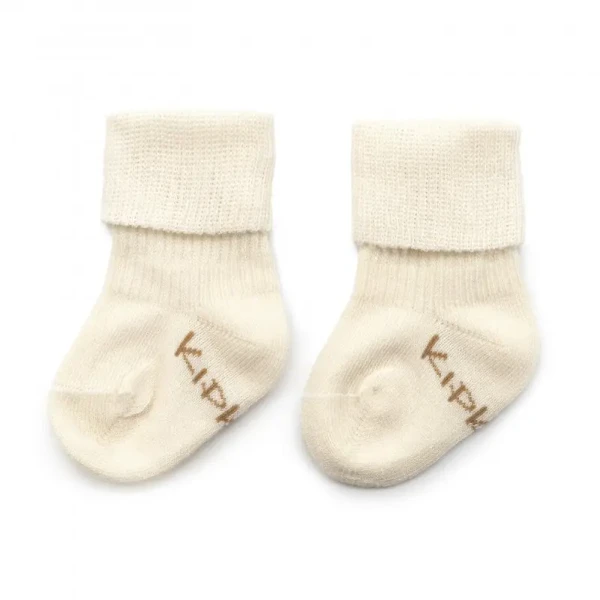 KipKep Dětské ponožky Stay-on-Socks NEWBORN 1pár Off White