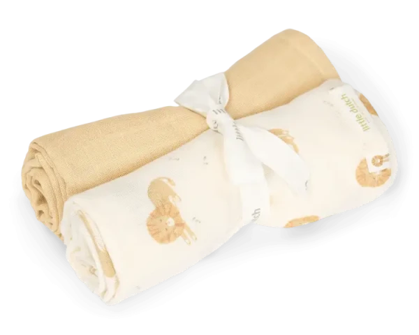 Little Dutch Plienky 70x70cm lev Safari Friends 2 ks