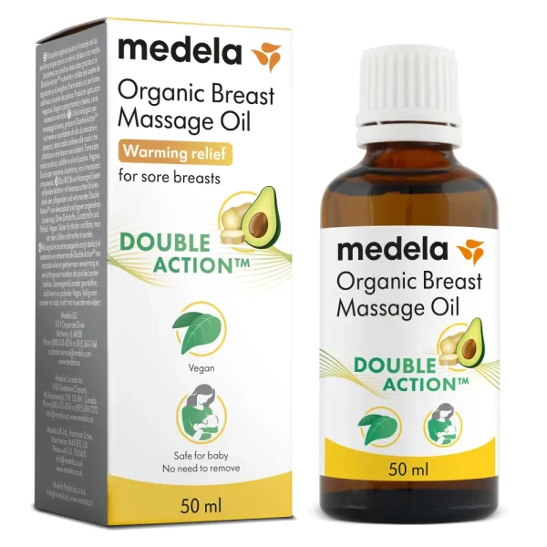 Medela Organický masážní olej na prsy, 50 ml