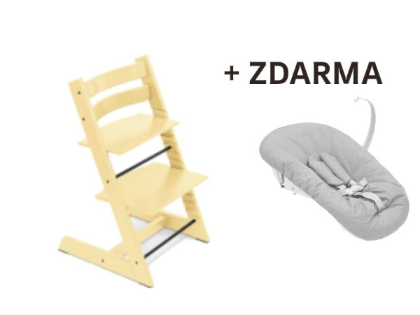 Stolička Stokke Tripp Trapp Classic Collection Lemon Yellow + newborn set ZDARMA